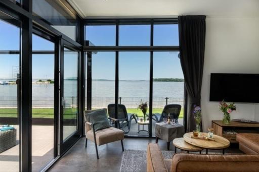 Luxus Cube Meerblick Veluwemeer Am Strand In Erster Reihe Hulshorst Eksteriør billede