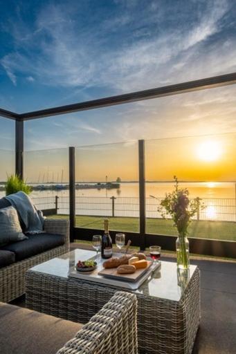 Luxus Cube Meerblick Veluwemeer Am Strand In Erster Reihe Hulshorst Eksteriør billede